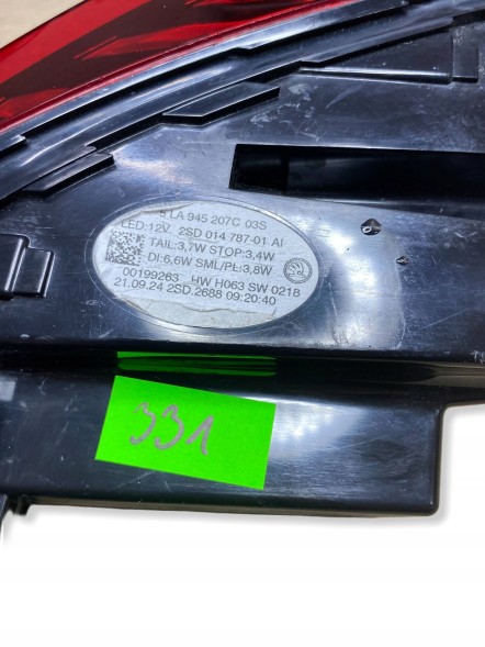 Skoda OE A5LA945207C Skoda enyaq iv rear lamp left crystal lighting led 5la945207c