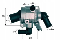 Mahle MAHTI 173 88(iMOTO) Thermostat fiat 88c 1,3jtd 05- mahle + driver's essential #37