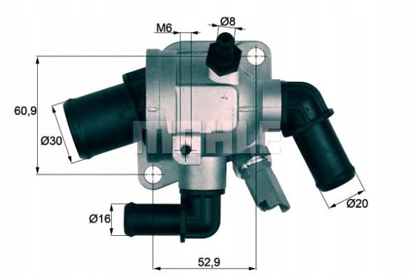 Mahle MAHTI 173 88(iMOTO) Thermostat fiat 88c 1,3jtd 05- mahle + driver's essential #37