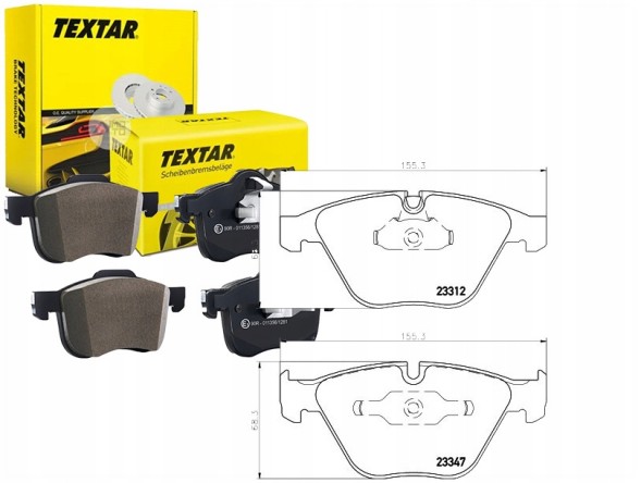Textar PRO/2331207 TEX Brake pads bmw front 1 3 coupe 3,0-4,4 07-13 + collision assistant #34
