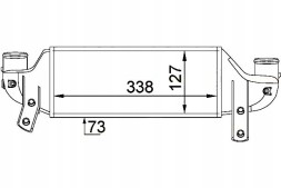 Hella  Intercooler charge air cooler [he + collision assistant #34