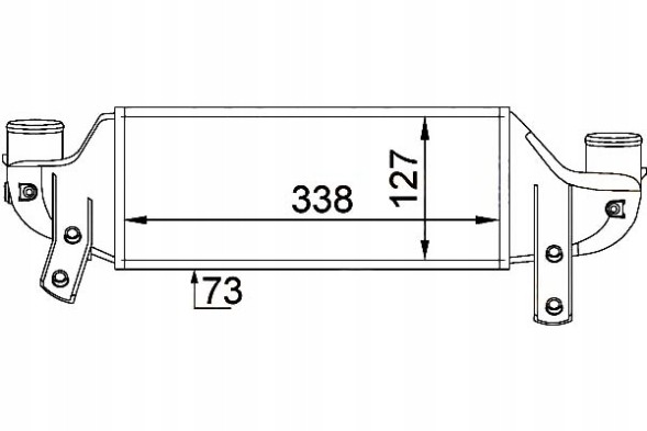 Hella  Intercooler charge air cooler [he + collision assistant #34