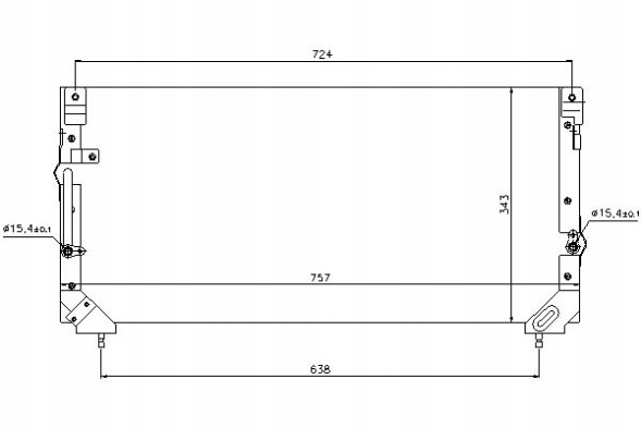 Nissens  Air conditioning condenser toyota land cruiser 80 4.2d + collision assistant #34