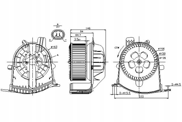 Nissens PRO/87038 NIS Renault grand scenic ii scenic ii blower 1.4-2.0 + collision assistant #34
