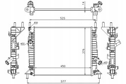 Nissens PRO/62112 NIS Engine cooler ford c-max focus c-max focus ii + collision assistant #34