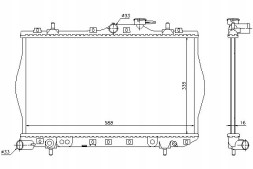Nissens PRO/622971 NIS Engine cooler hyundai accent accent i 1.3/1.5 + collision assistant #34