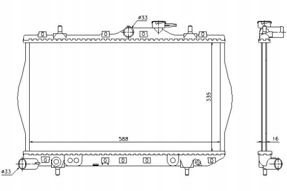 Nissens PRO/622971 NIS Engine cooler hyundai accent accent i 1.3/1.5 + collision assistant #34