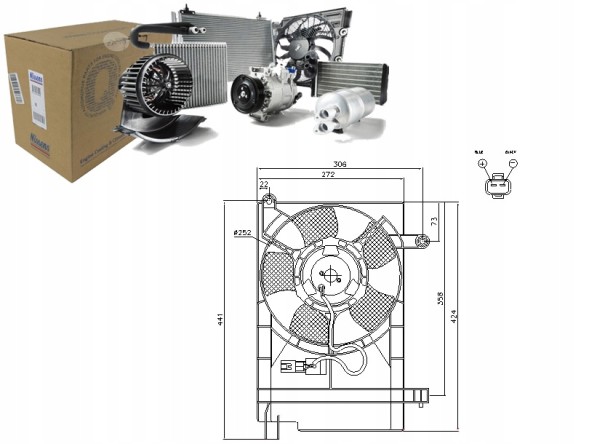 Nissens PRO/85062 NIS Radiator fan (with housing) chevrolet aveo / + collision assistant #34