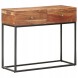 WXQP 320917 Vidaxl console table, 90x35x75 cm, raw acacia wood