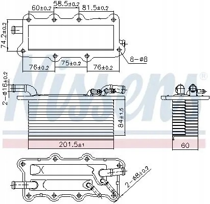 Nissens 96122 Intercooler 96122 nissens