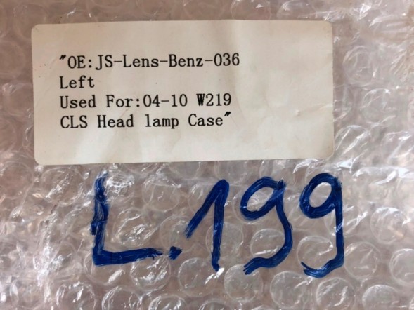 WOLLER  Front left lamp cover for mercedes benz cls beforelift lift 2004-2010