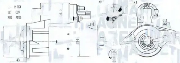 Magneti Marelli  Starter 063721584010 magneti marelli