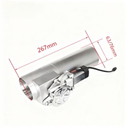 CHINA  Straight exhaust throttle 2,5" 63mm electric remote controlled