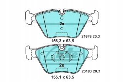 ATE 58891774 ATE Ate13.0470-7155.2 brake pads bmw front 3/x3/z4 2, + driver assistant #33
