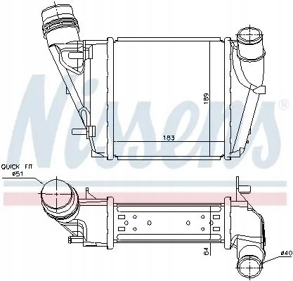 Nissens  Intercooler 96410 nissens