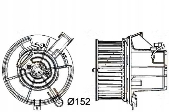 Behr Hella Service  Blower fan behr 2048200008 20482002