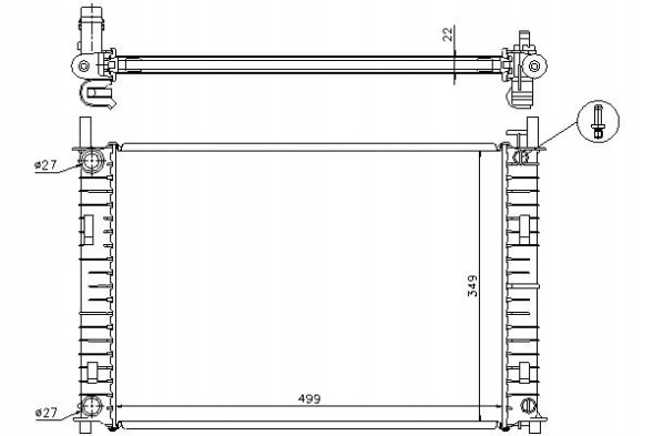 Nissens PRO/62027A NIS Engine cooler ford fiesta v fusion mazda 2 1.2 + collision assistant #34