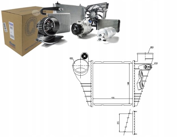 Nissens PRO/96847 NIS Intercooler audi a3 seat leon toledo ii skoda octa + collision assistant #34