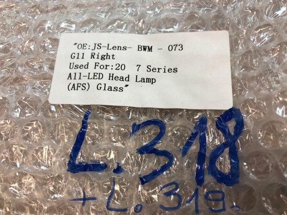 WOLLER  Headlight glass lampshades left right front for bmw 7 g11 2020-2022