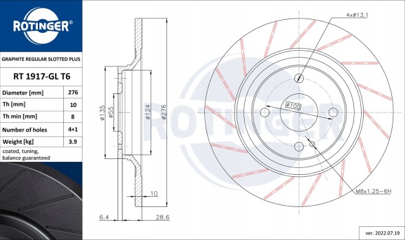 Rotinger RT 1917-GL T6 Rotinger rt 1917-gl t6 discs