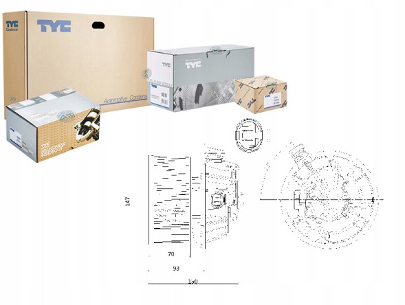 TYC 528-0001 Fan heater modus 1.2-1.6 04- tyc