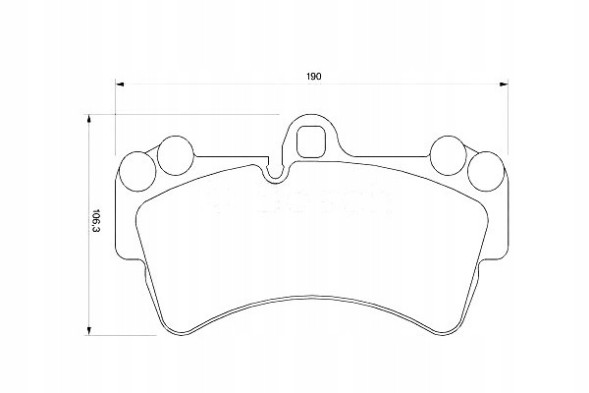 Bosch 0 986 424 739/BOS Bosch brake pads porsche front cayenne + driver assistant #28