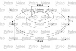 Valeo  Valeo 675413 brake disc