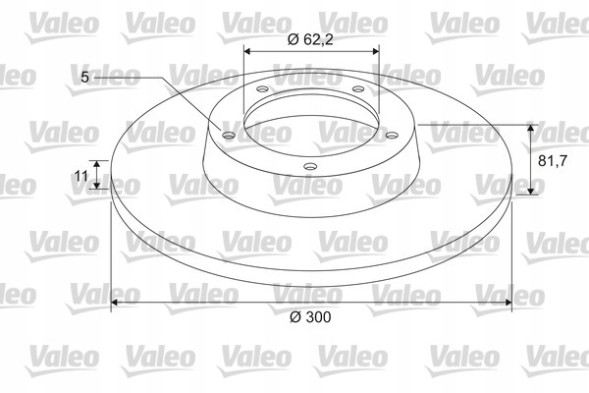 Valeo  Valeo 675413 brake disc