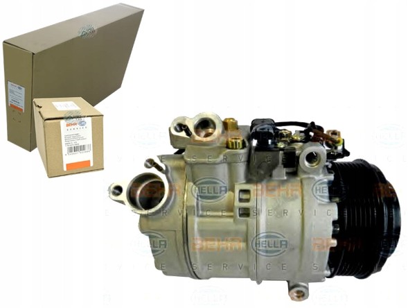 Behr Hella Service 8FK 351 111-591 BRH/GIFT Air conditioning compressor behr hella 64526987890 9196 + driver assistant #31