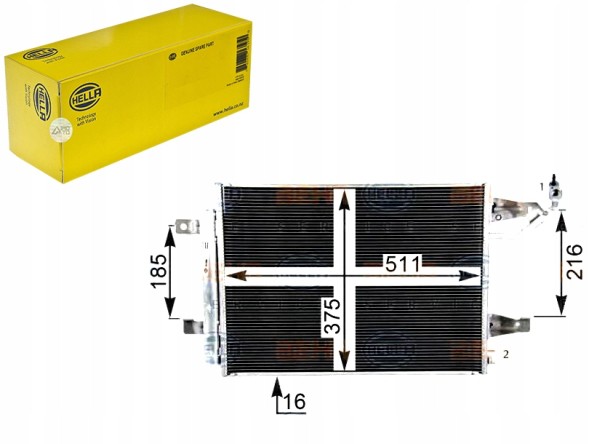 Hella  Hel8fc 351 304-764 air conditioning cooler condenser + driver assistant #33