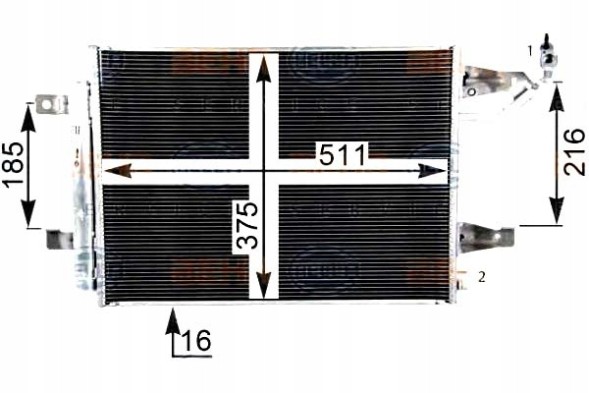 Hella  Hel8fc 351 304-764 air conditioning cooler condenser + driver assistant #33