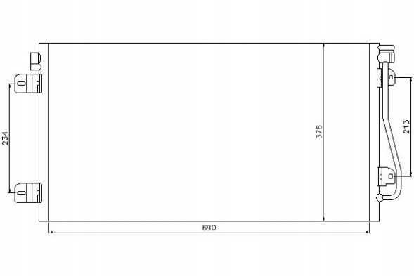 Nissens NIS94660(iMOTO) Air conditioning condenser nissan interstar opel mova + driver's essential #37