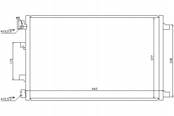 Nissens  Air conditioning condenser nissan qashqai i 1.6/2.0 02 + collision assistant #34