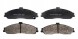 USA PP-PGD731M Front brake pads cadillac xlr 04-09 chevrolet corvette 97-13 pontiac