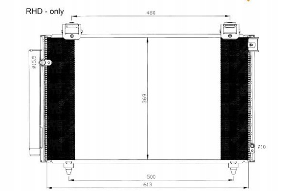 NRF  Air conditioning condenser toyota for english version + collision assistant #34