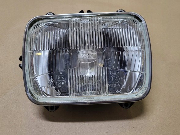 Koito 997-19504 HC/R 02104R20 10-70541 A9226-58002 XR12 E4 104R7 02104R20 Lamp front reflector h4 koito frame chrome mazda jeep toyota hiace celica