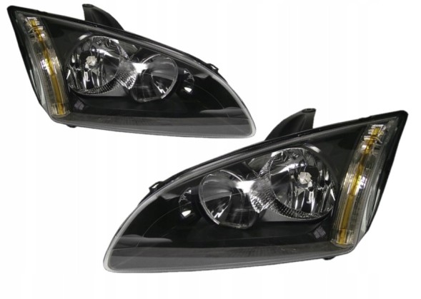 TYC 3202101E+3202091E Ford focus ii headlight front lamp front left right halogen set