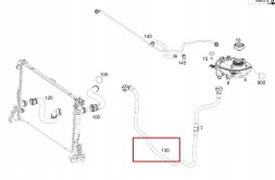 Mercedes-Benz OE Mercedes vito w447 oe water cooler cable