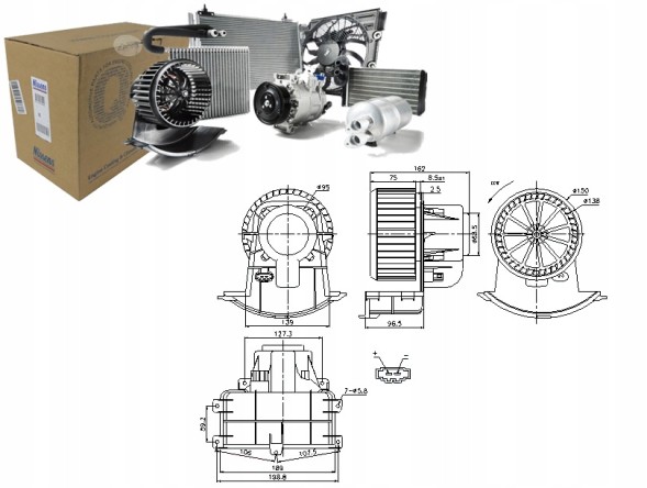 Nissens  Nis87033 vw multivan v blower, multivan vi, tran + driver assistant #33