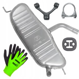 Polmostrów POL-I0F34J6Q8G9H1O0 Final silencer volkswagen vw golf 6 vi 08 - 12 1.6 hatchback freebie