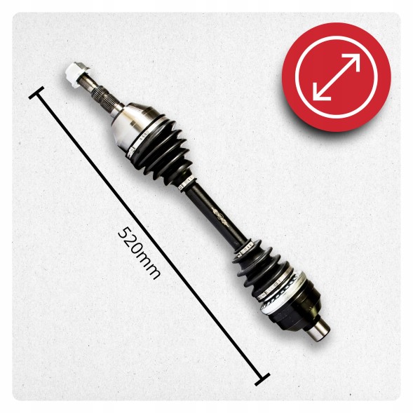 BRV B1735 Half axle right opel meriva b (s10) 1.7 cdti manual new