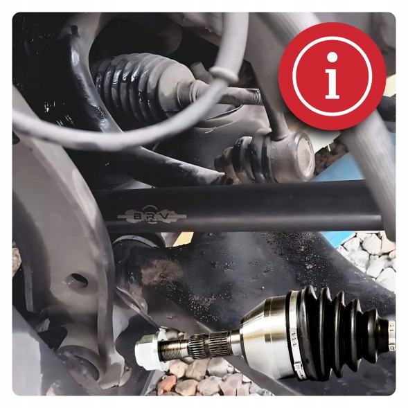 BRV B1735 Half axle right opel meriva b (s10) 1.7 cdti manual new