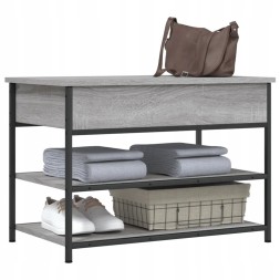 Facar  Vidaxl shoe bench, grey sonoma oak, 70x42,5x50 cm
