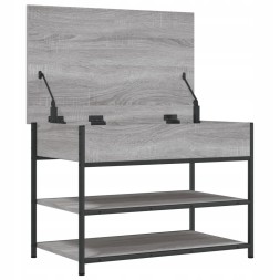 Facar  Vidaxl shoe bench, grey sonoma oak, 70x42,5x50 cm