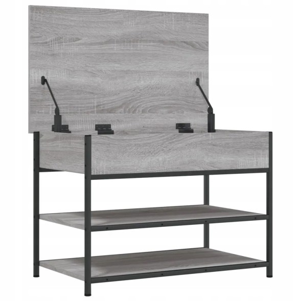Facar  Vidaxl shoe bench, grey sonoma oak, 70x42,5x50 cm