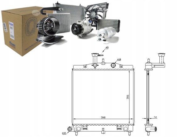 Nissens PRO/66760 NIS Engine cooler kia picanto 1.0/1.1 04.04- nisse + collision assistant #34