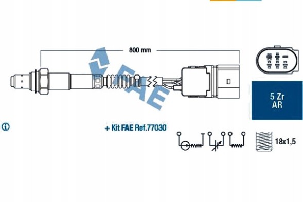 FAE FAE75353(iMOTO) Lambda probe audi a3 a4 a6 a8 allroad tt seat alh + driver's essential #37