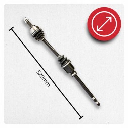 BRV  Right half axle peugeot 208 i (ca) 1.0 1.2 vti 1.6 thp 1.4 hdi 1.6 hdi manual