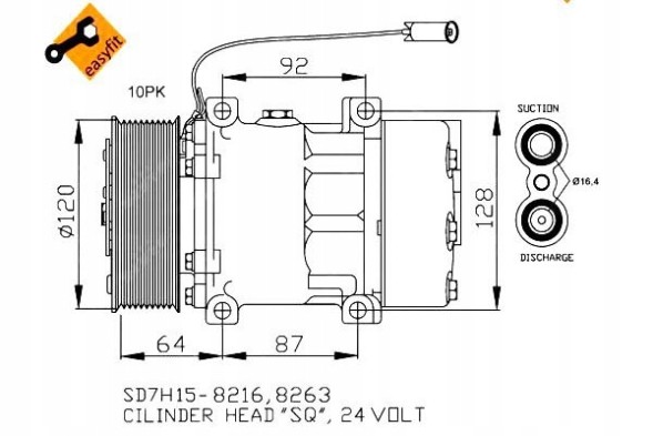 NRF 32709 Air conditioning compressor nrf