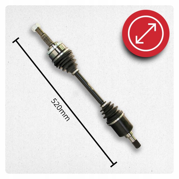 BRV  Half axle left nissan primera (p12) 1.8 115km new